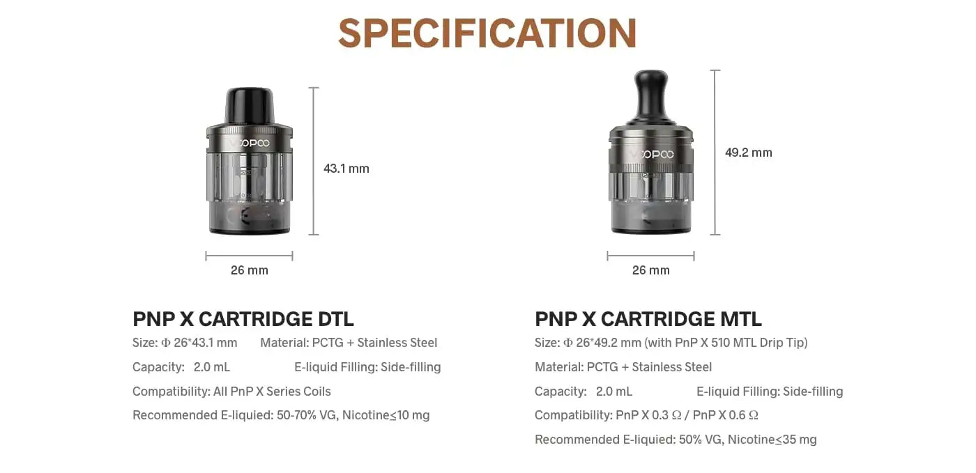 VooPoo PnP X Replacement Pod Cartridge