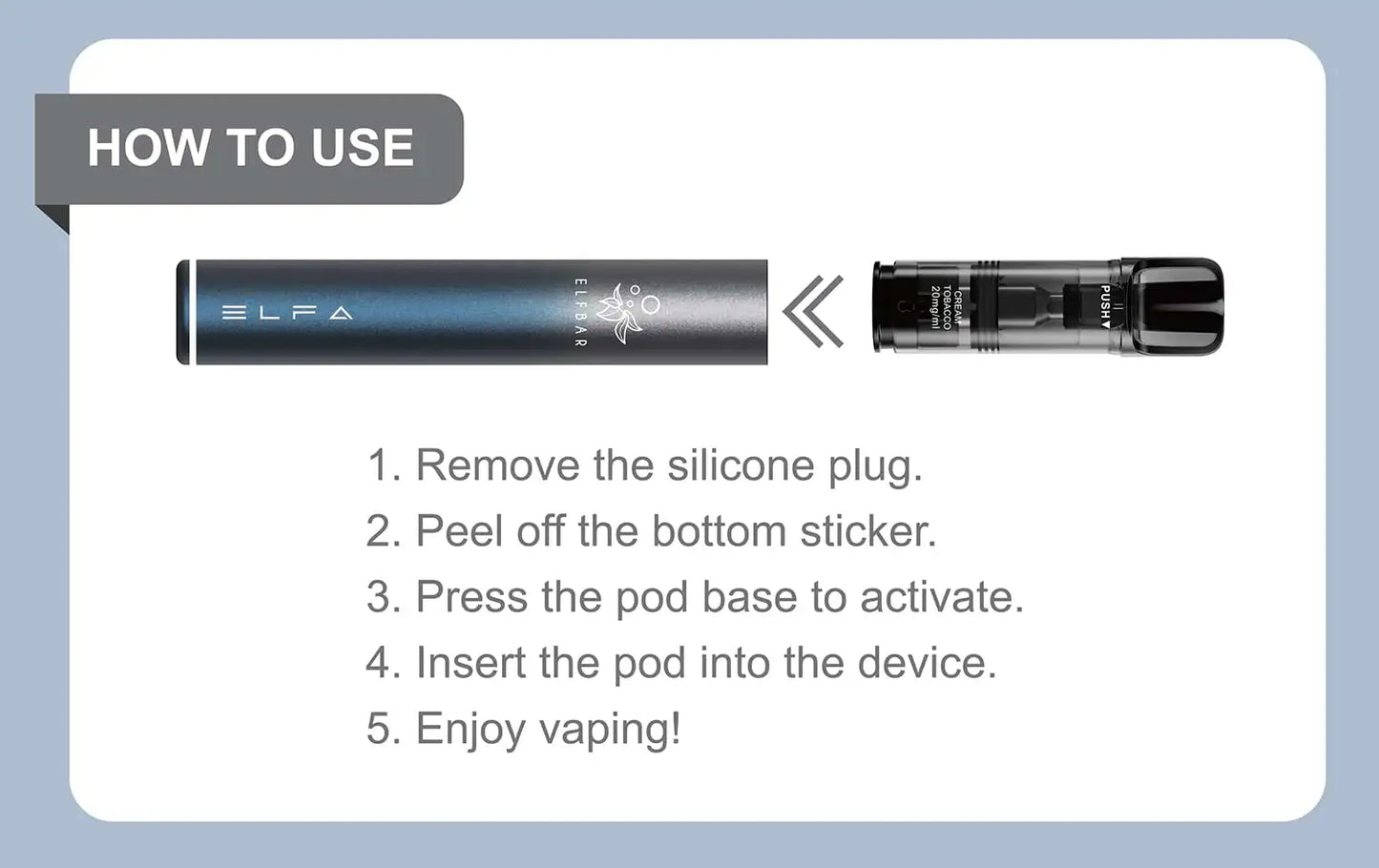 Elf Bar Elfa PRO Prefilled Rechargeable Pod Vape Device