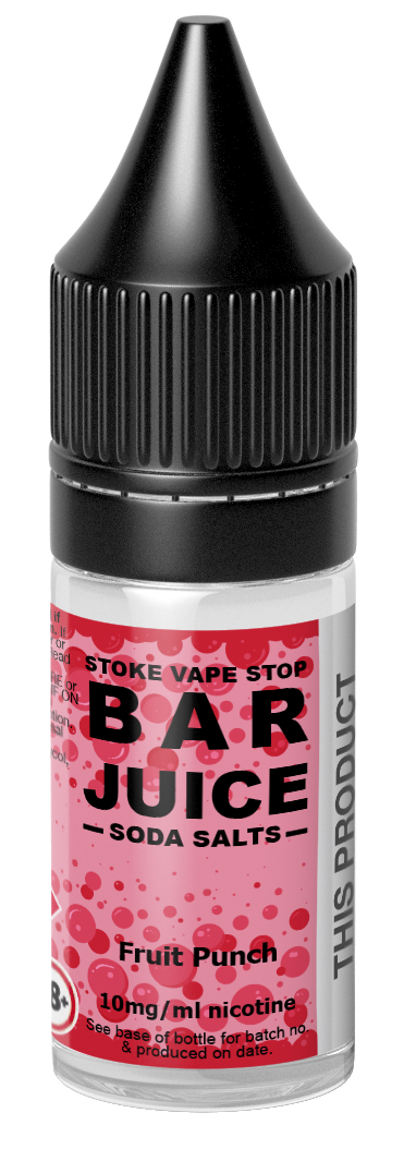 Fruit Punch SODA - BAR JUICE STOKE VAPE STOP Nic Salt - 10ml