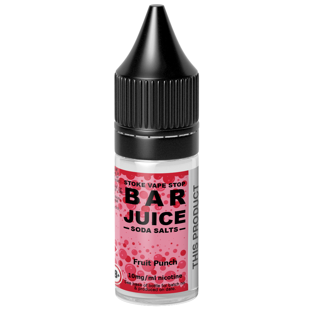 Fruit Punch SODA - BAR JUICE STOKE VAPE STOP Nic Salt - 10ml