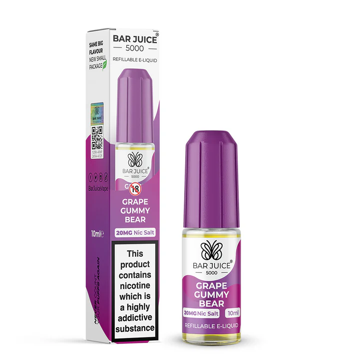 Grape Gummy Bear - BAR JUICE 5000 Nic Salts - 10ml