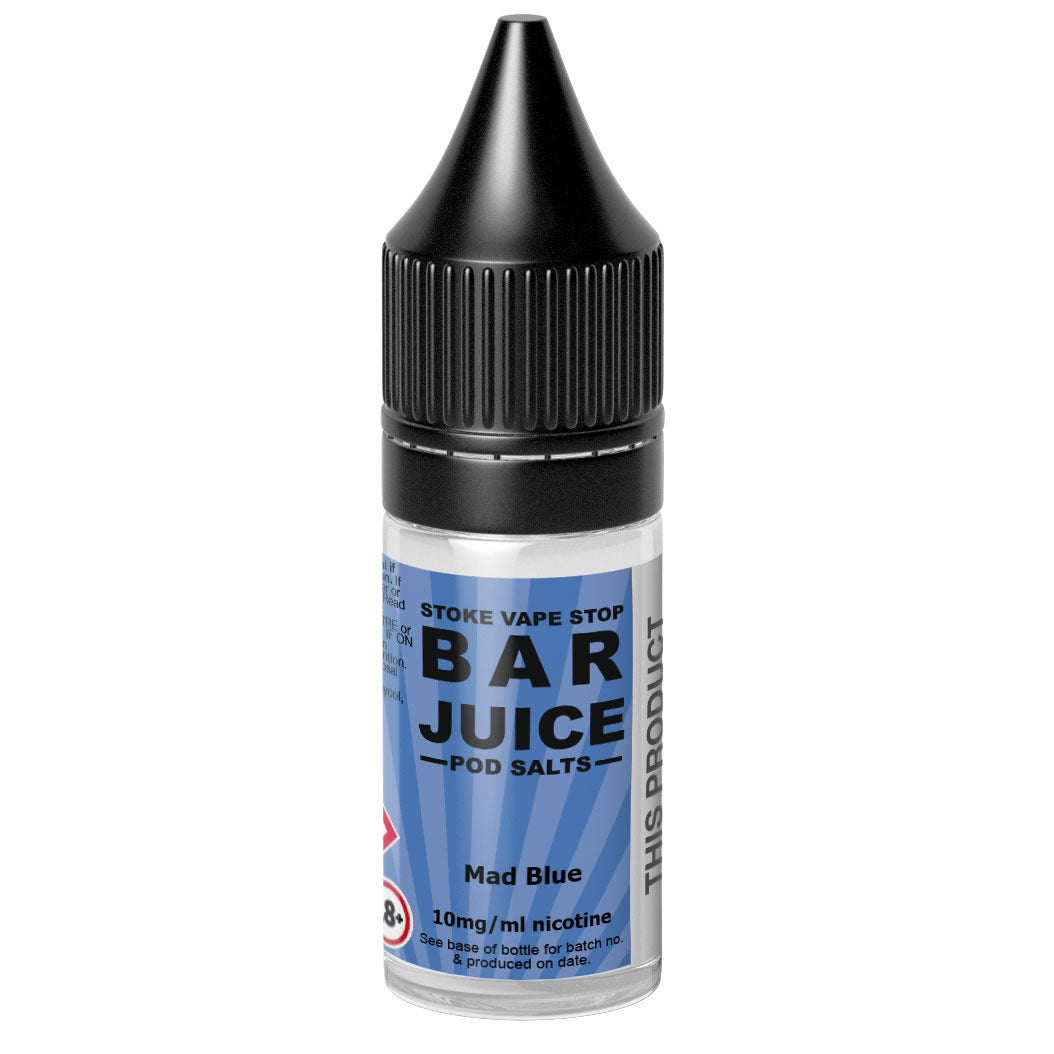 Mad Blue - BAR JUICE STOKE VAPE STOP Nic Salt - 10ml Stoke Vape Stop Mad Blue - BAR JUICE STOKE VAPE STOP Nic Salt - 10ml Stoke Vape Stop