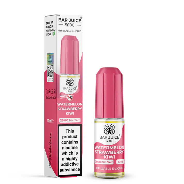 Watermelon Strawberry Kiwi - BAR JUICE 5000 Nic Salts - 10ml