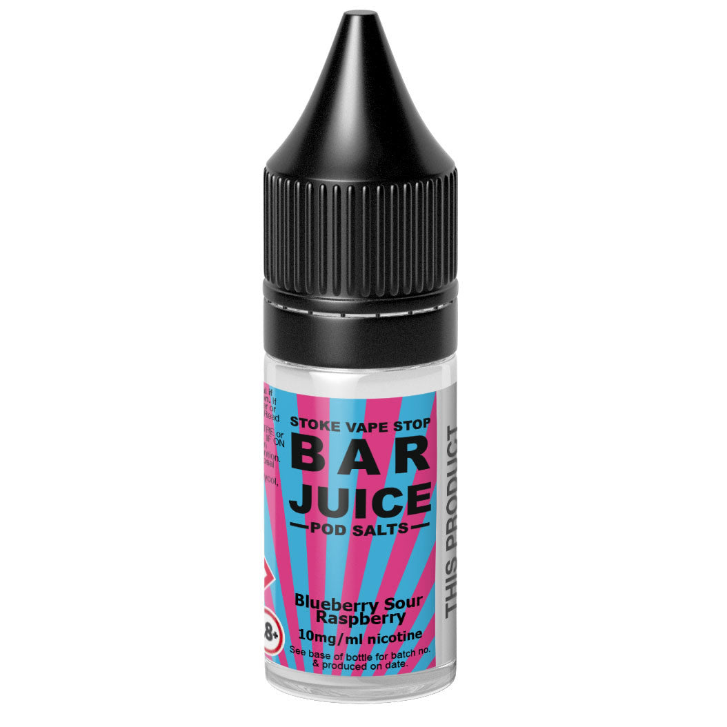 Blueberry Sour Raspberry - BAR JUICE STOKE VAPE STOP Nic Salt - 10ml