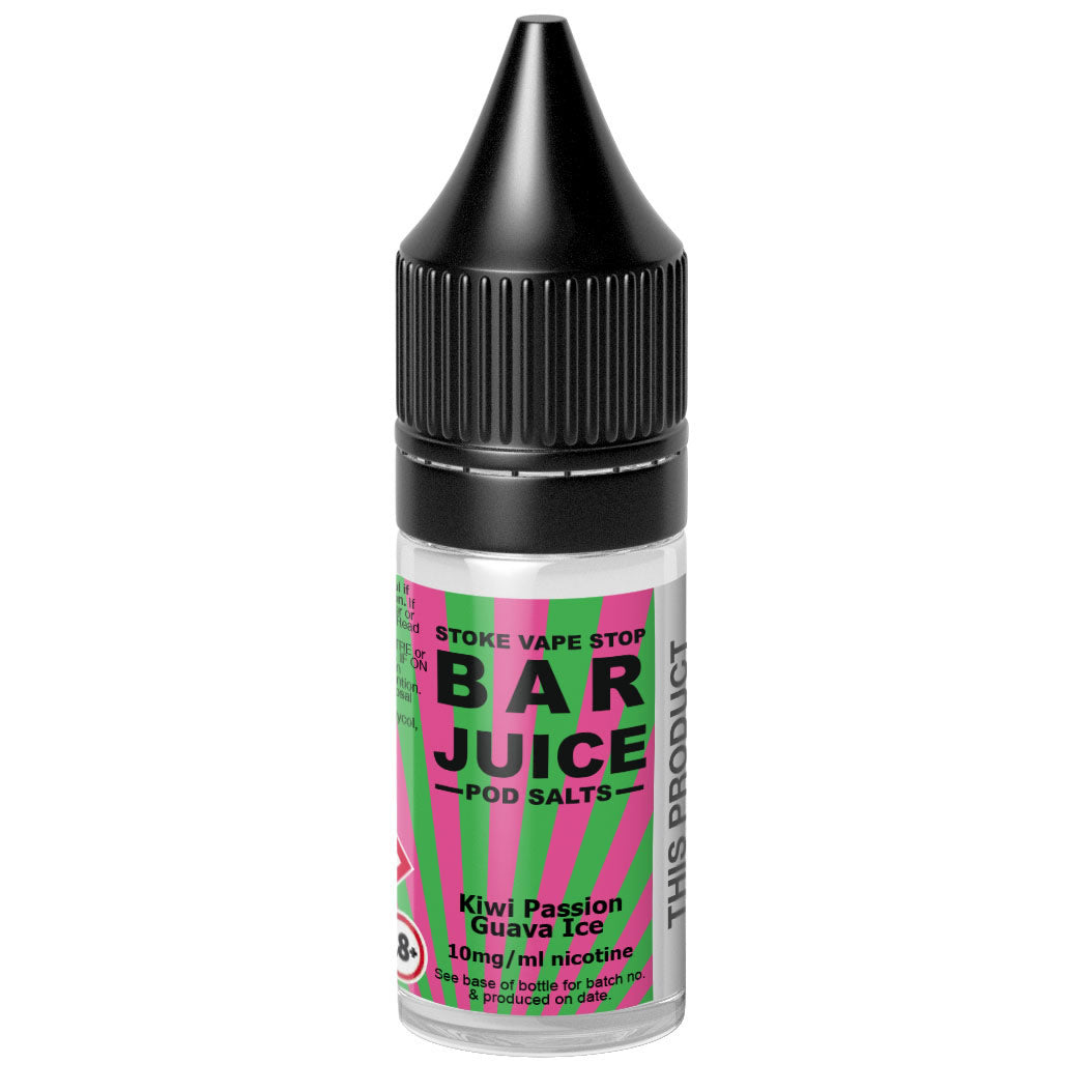 Kiwi Passion Guava Ice - BAR JUICE STOKE VAPE STOP Nic Salt - 10ml