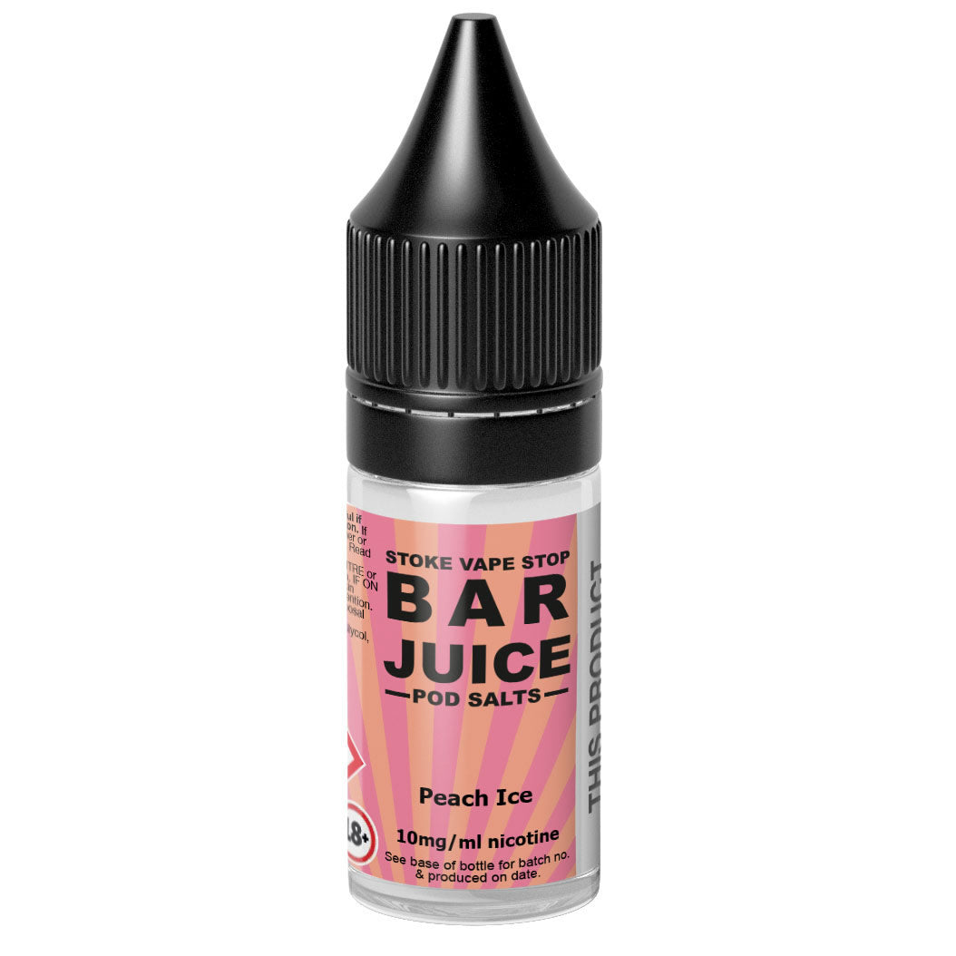 Peach Ice - BAR JUICE STOKE VAPE STOP Nic Salt - 10ml