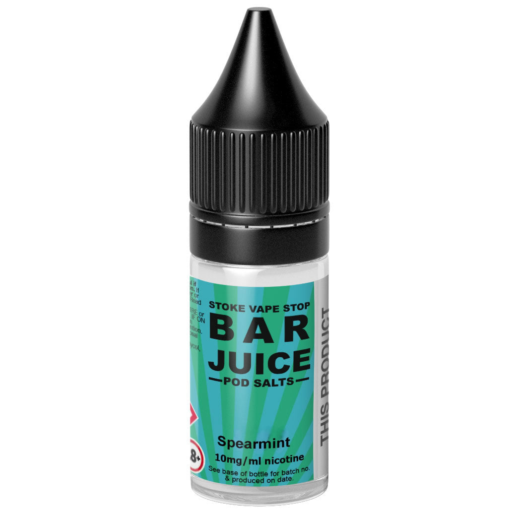 Spearmint - BAR JUICE STOKE VAPE STOP Nic Salt - 10ml