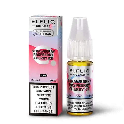 Strawberry Raspberry Cherry Ice - ELFBAR ELFLIQ Nic Salts - 10ml