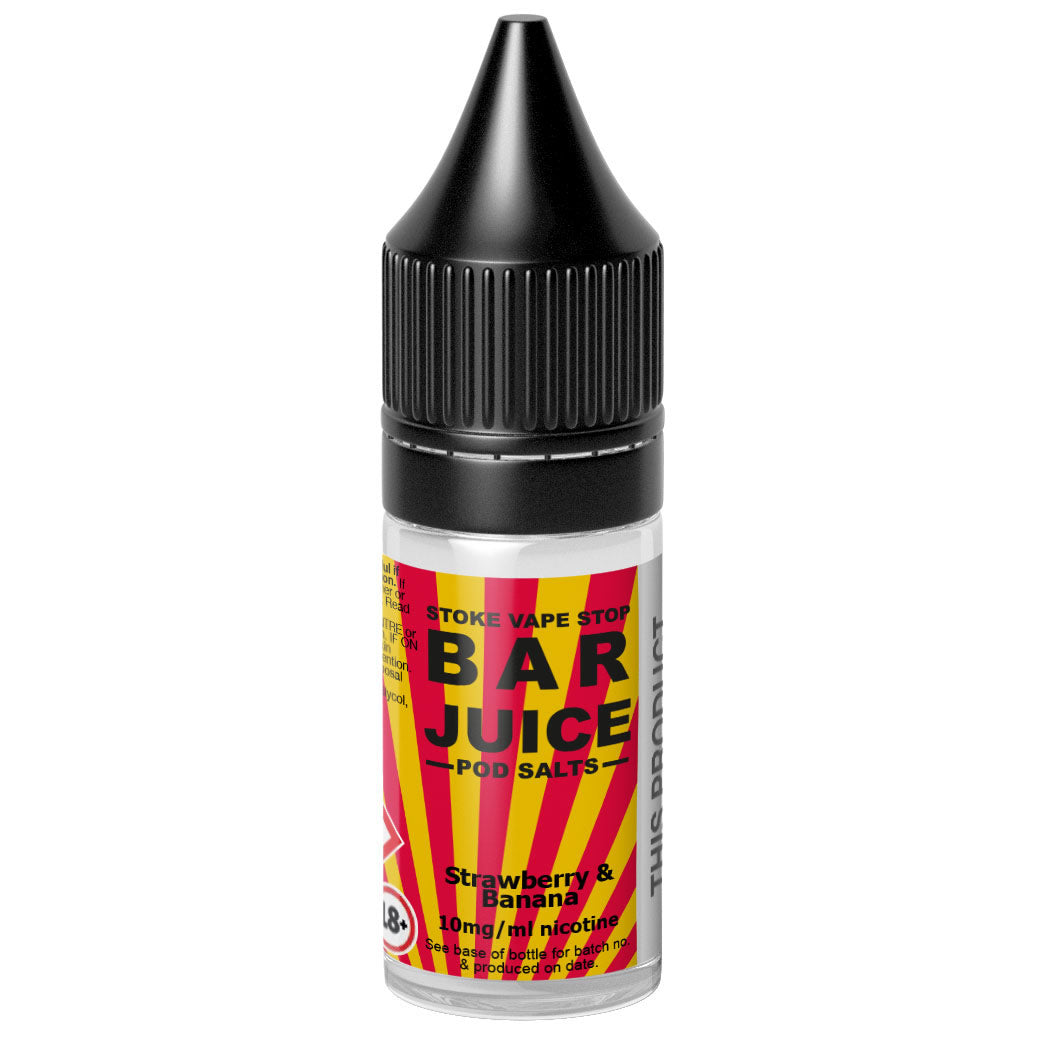 Strawberry & Banana - BAR JUICE STOKE VAPE STOP Nic Salt - 10ml