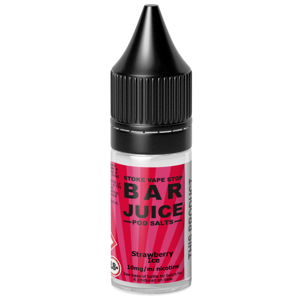 Strawberry Ice - BAR JUICE STOKE VAPE STOP Nic Salt - 10ml