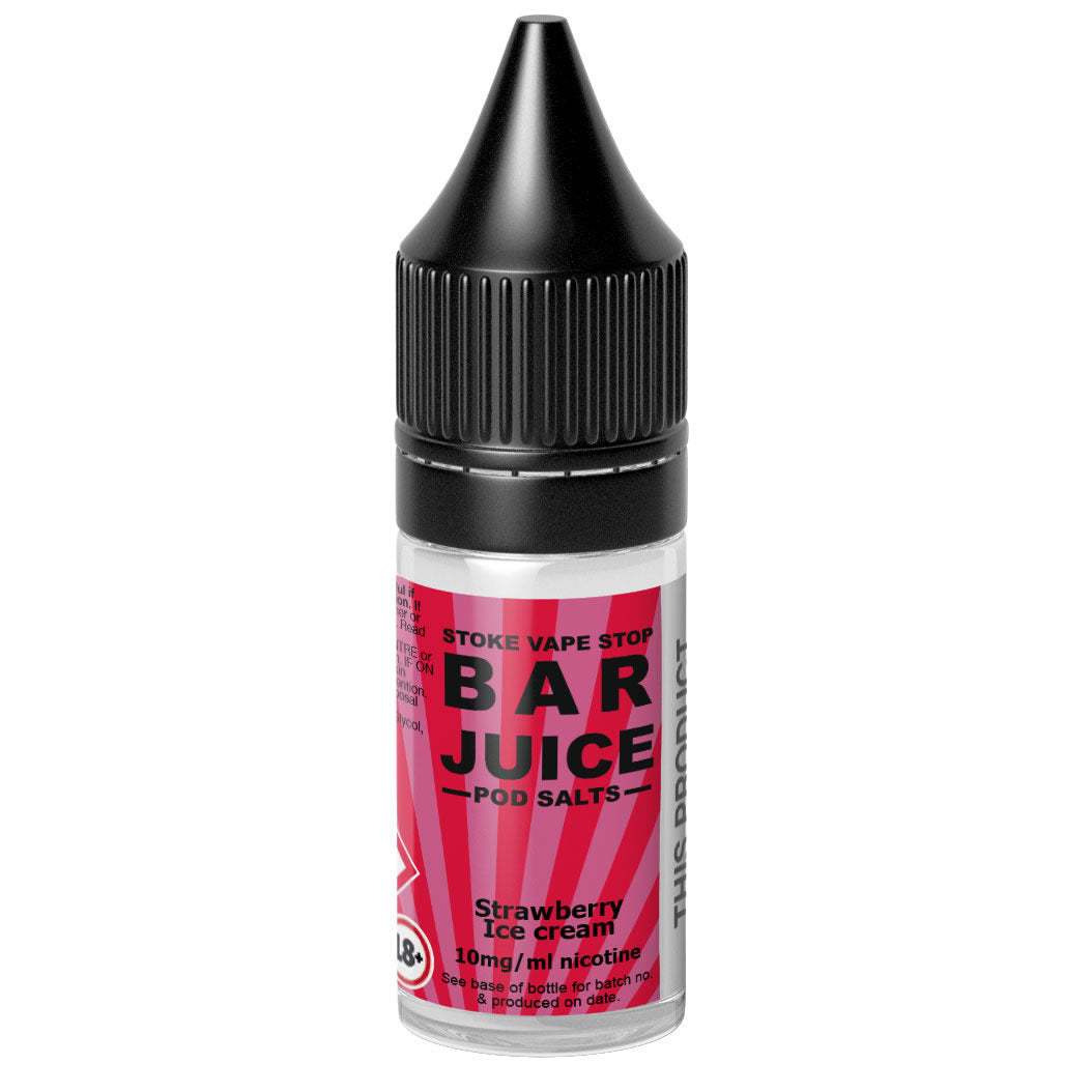Strawberry Ice Cream - BAR JUICE STOKE VAPE STOP Nic Salt - 10ml