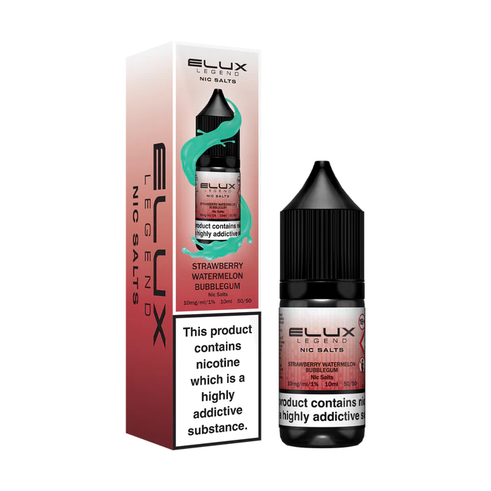 Strawberry Watermelon Bubblegum - Elux Legend Nic Salt - 10ml