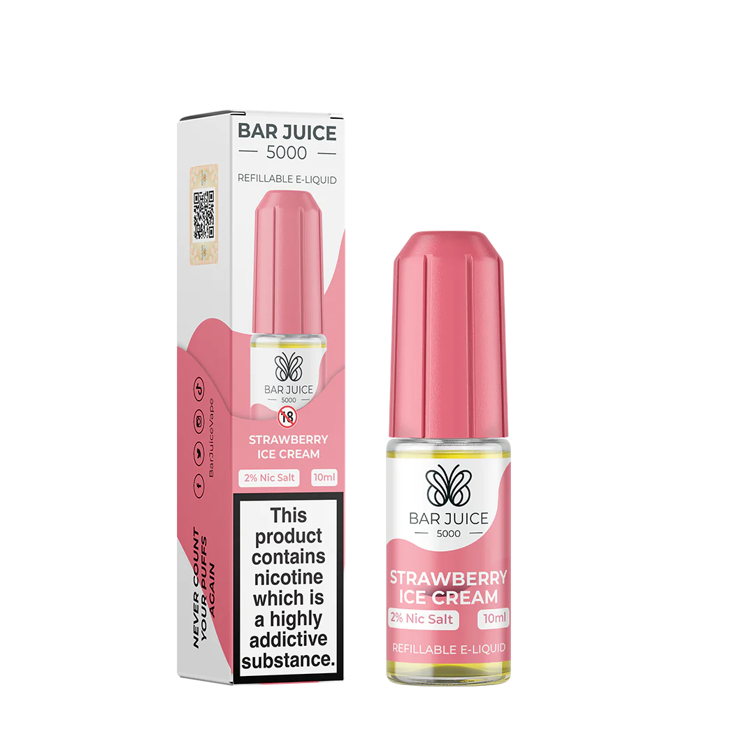 Strawberry Ice Cream - BAR JUICE 5000 Nic Salts - 10ml