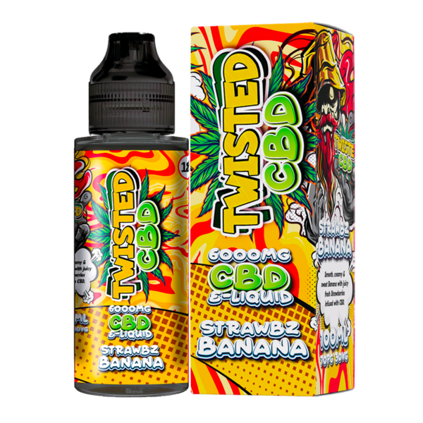 Strawbz & Banana Twisted CBD 6000MG - 100ml