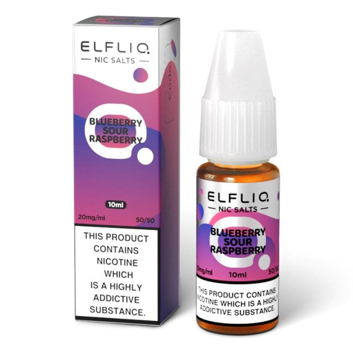 Blueberry Sour Raspberry - ELFBAR ELFLIQ Nic Salts - 10ml