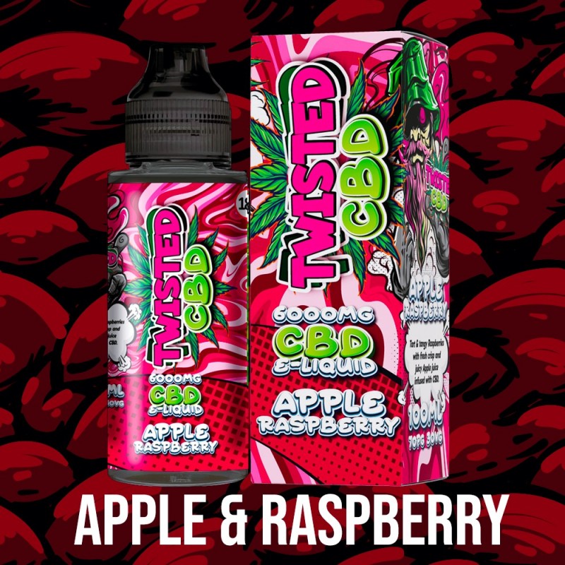 Apple & Raspberry Twisted CBD 6000MG - 100ml