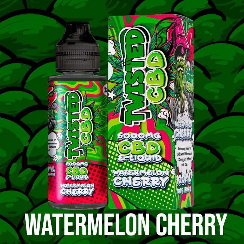 Watermelon & Cherry Twisted CBD 6000MG - 100ml