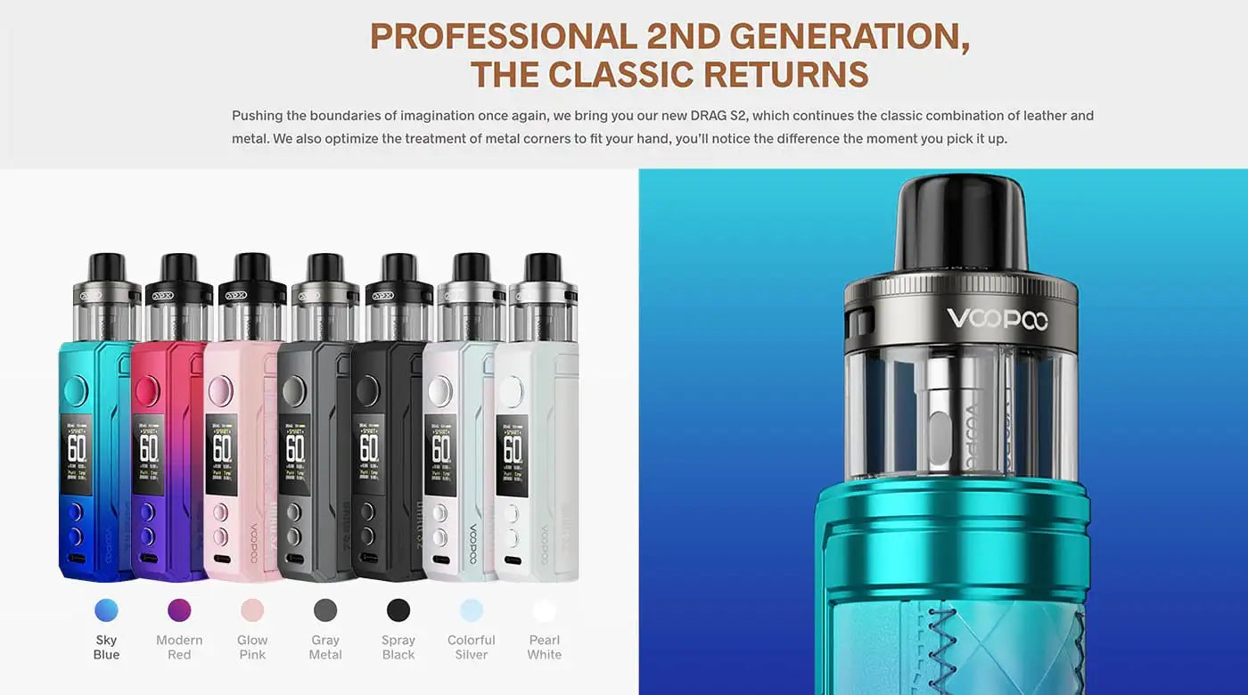 VooPoo Drag S2 Pod Vape Kit Stoke Vape Stop VooPoo Drag S2 Pod Vape Kit Stoke Vape Stop
