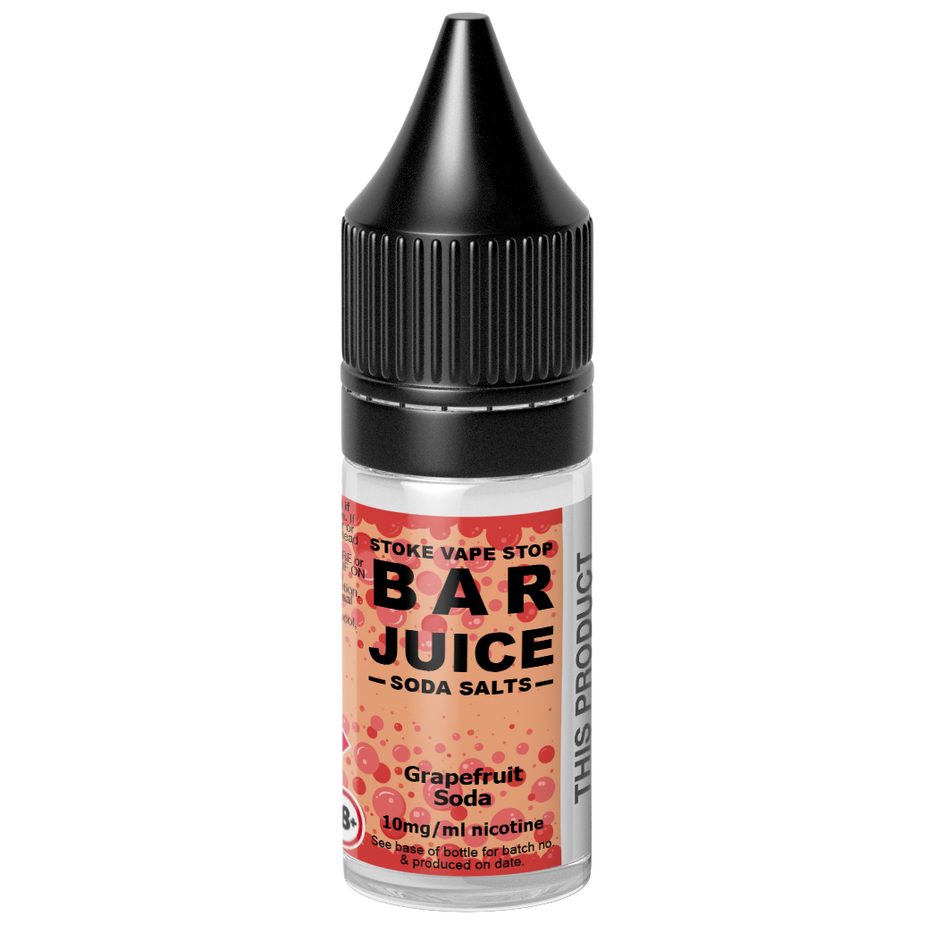 Grapefruit SODA - BAR JUICE STOKE VAPE STOP Nic Salt - 10ml