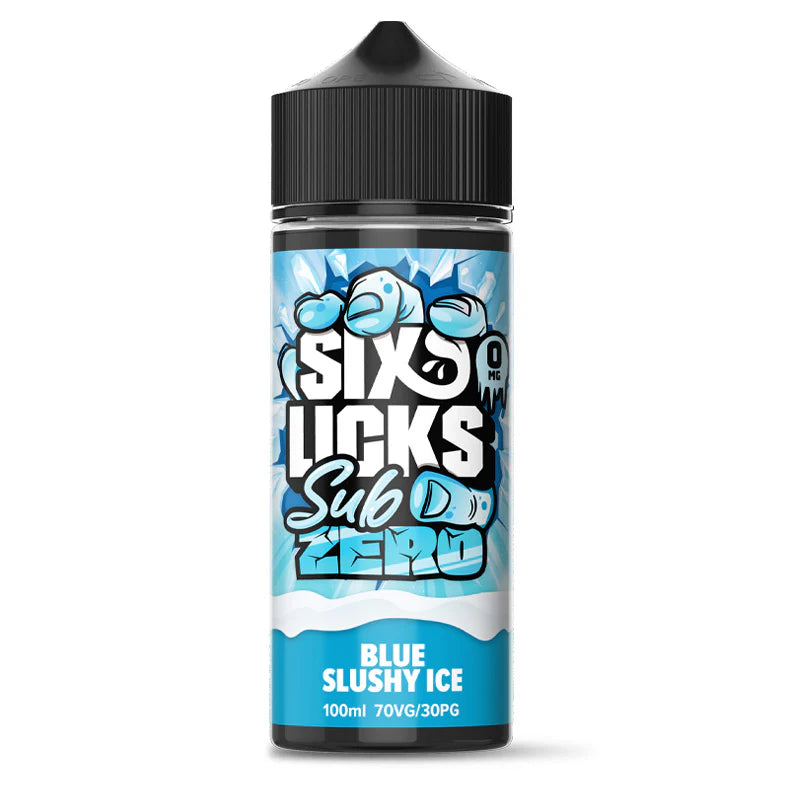 Blue Slushy Ice Six Licks Sub Zero 100ml