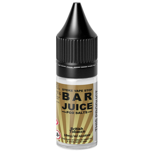 British Tobacco - BAR JUICE STOKE VAPE STOP Nic Salt - 10ml