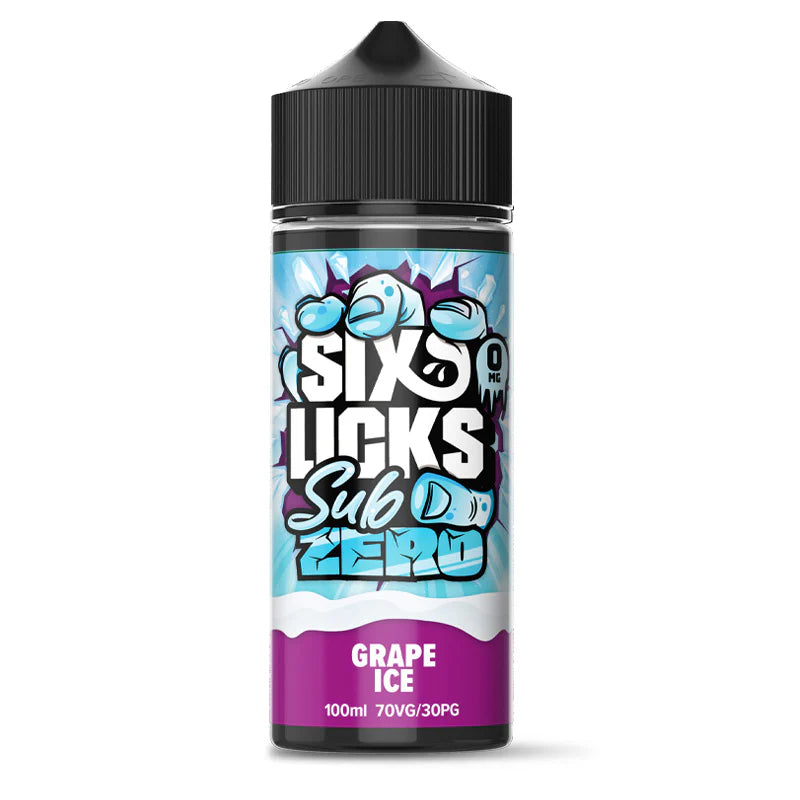 Grape Ice Six Licks Sub Zero 100ml