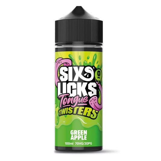 Green Apple Six Licks Tongue Twisters 100ml