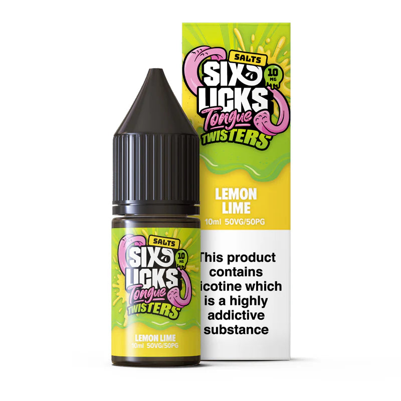 Lemon Lime - Six Licks Tongue Twisters Nic Salt - 10ml