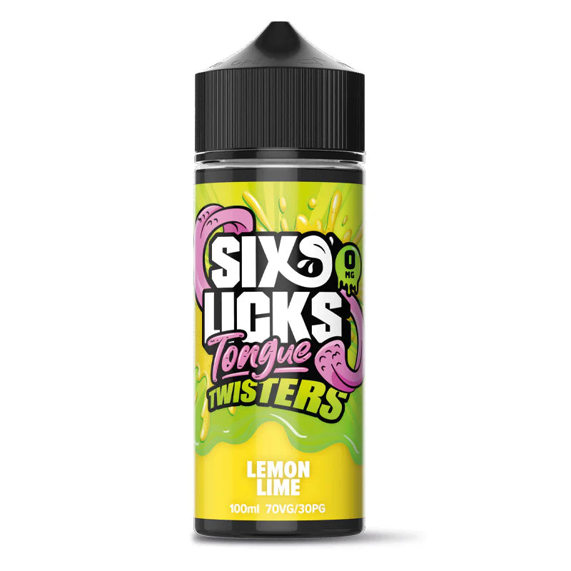 Lemon Lime Six Licks Tongue Twisters 100ml