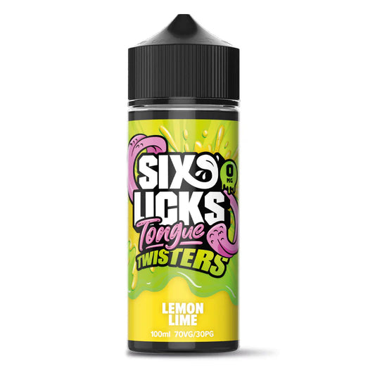 Lemon Lime Six Licks Tongue Twisters 100ml