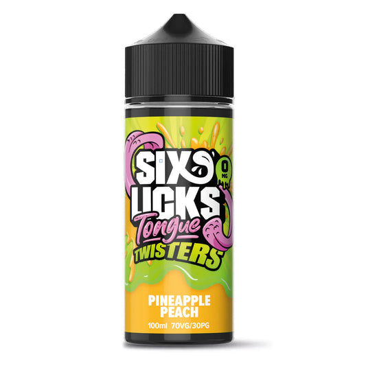 Pineapple Peach Six Licks Tongue Twisters 100ml