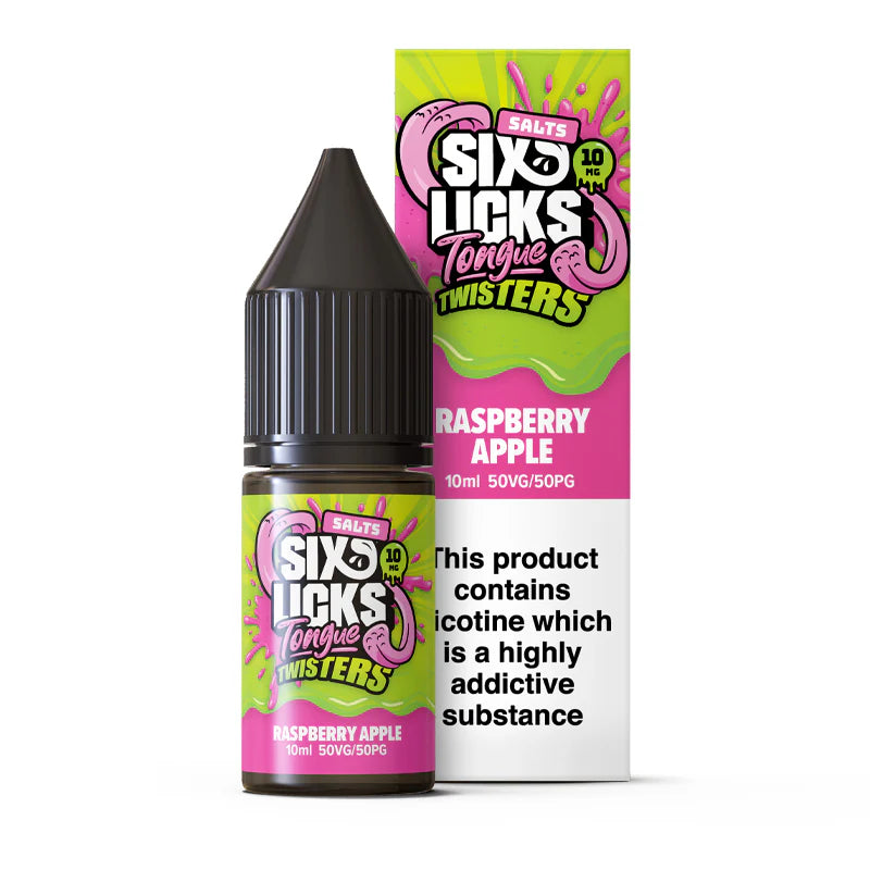 Raspberry Apple - Six Licks Tongue Twisters Nic Salt - 10ml