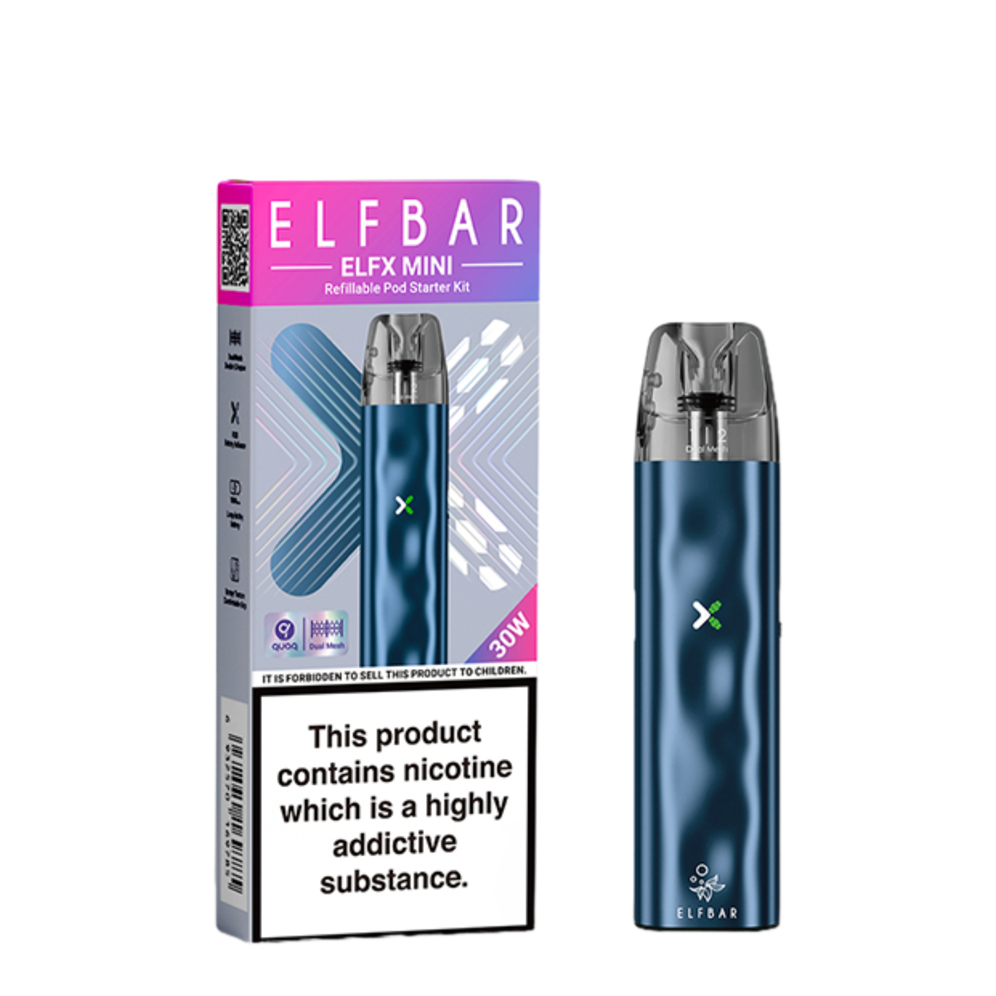 Elf Bar Elfx Mini Vape Kit + FREE POD Stoke Vape Stop Elf Bar Elfx Mini Vape Kit + FREE POD Stoke Vape Stop