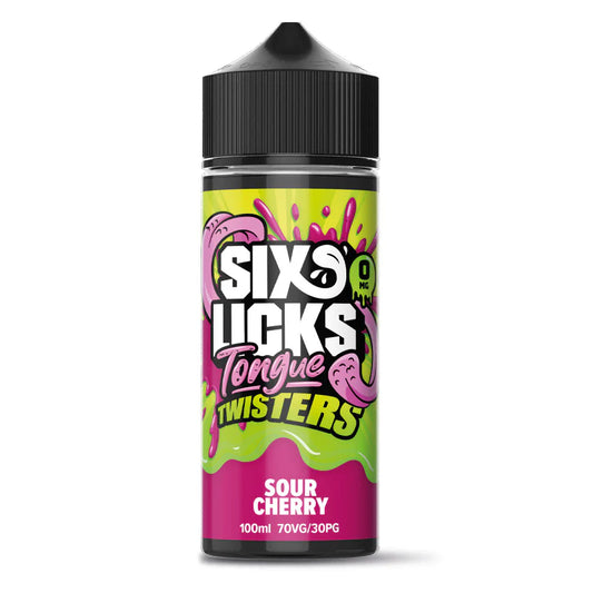 Sour Cherry Six Licks Tongue Twisters 100ml