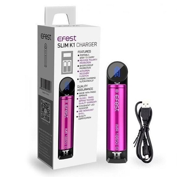 Efest Slim K1 Single Bay Battery Charger