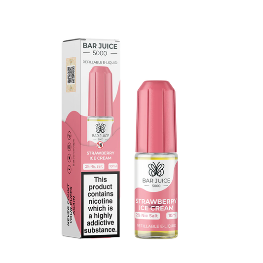 Strawberry Ice Cream - BAR JUICE 5000 Nic Salts - 10ml