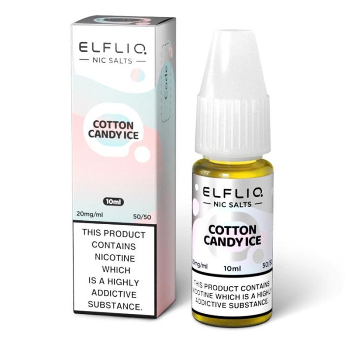 Cotton Candy Ice - ELFBAR ELFLIQ Nic Salts - 10ml
