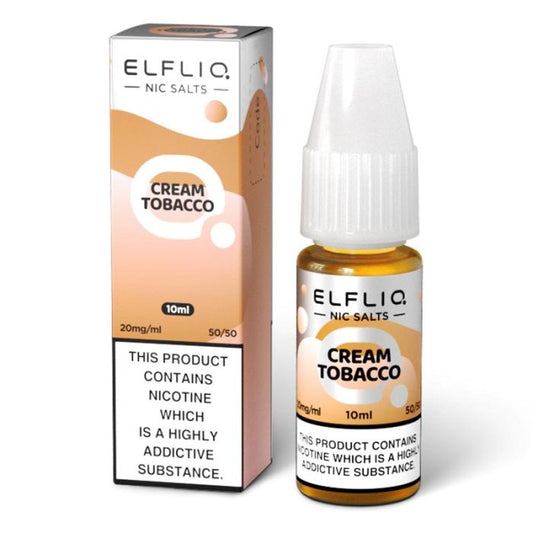 Cream Tobacco - ELFBAR ELFLIQ Nic Salts - 10ml