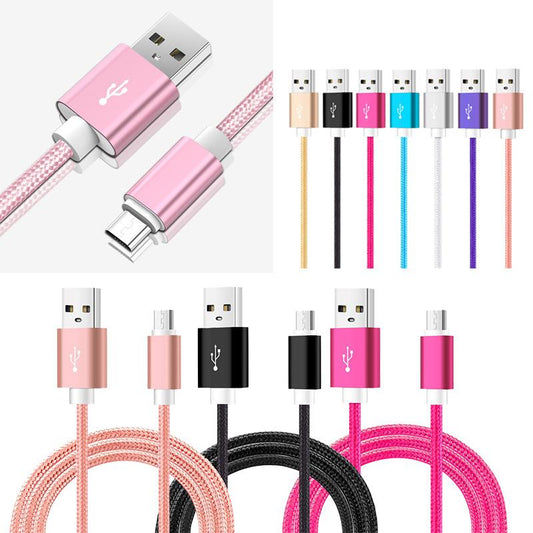 USB Cable Type-C Charging Metal Braided Charger