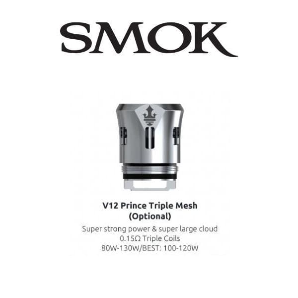 Smok V12 P-tank Prince Mesh Coil - Triple Mesh (80w-130w) - 