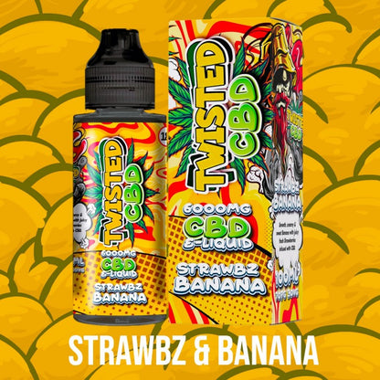 Strawbz & Banana Twisted CBD 6000MG - 100ml